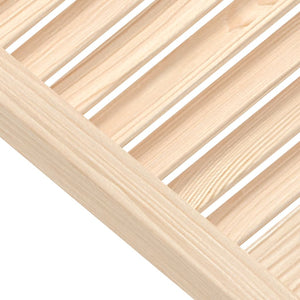 Ante a Lamelle 2 pz in Legno Massello di Pino 39,5x49,4cm cod mxl 73581