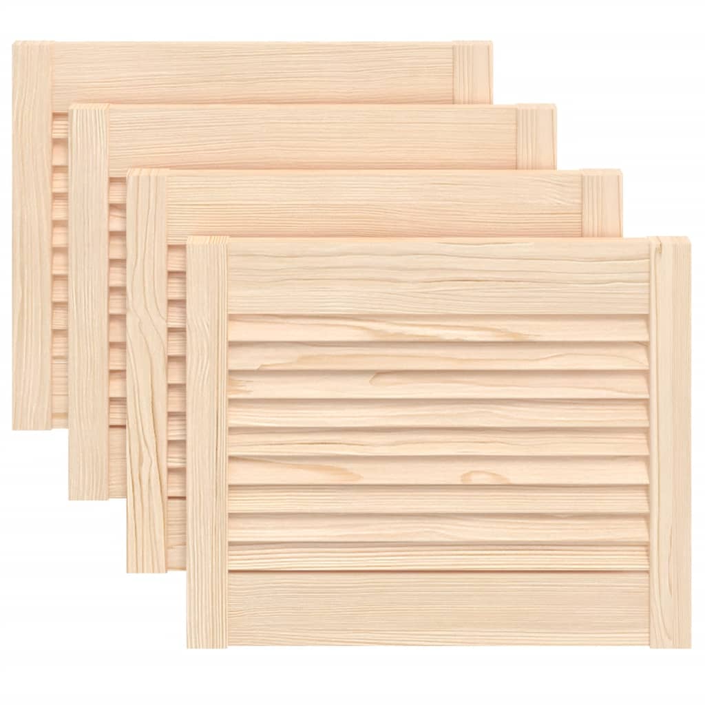 Ante a Lamelle 4 pz in Legno Massello di Pino 39,5x49,4 cm cod mxl 62509