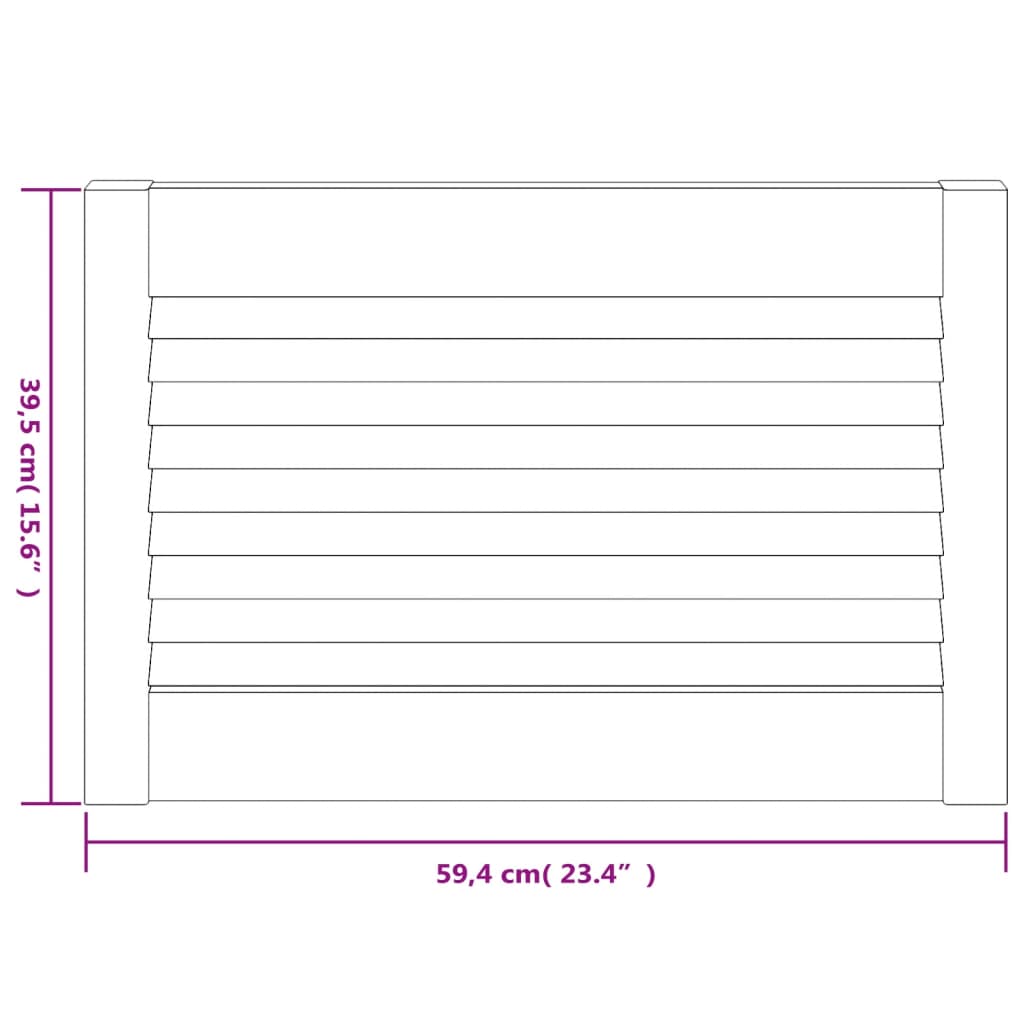 Anta a Lamelle in Legno Massello di Pino 39,5x59,4 cm 151112