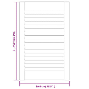 Anta a Lamelle in Legno Massello di Pino 61,5x39,4 cm 151115