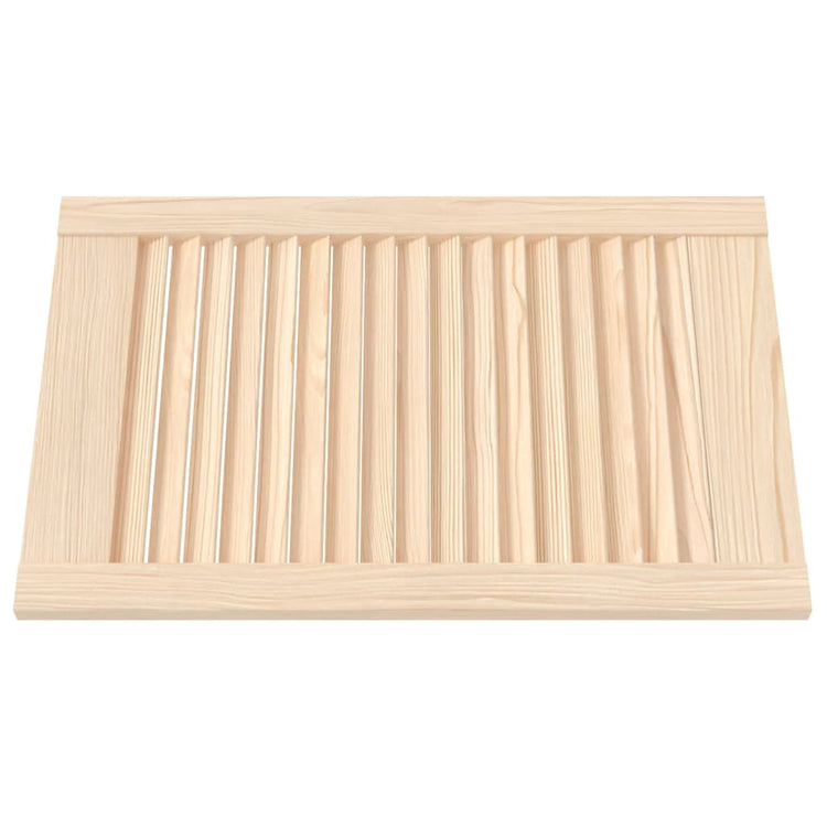 Ante a Lamelle 2 pz in Legno Massello di Pino 61,5x39,4 cm 151116