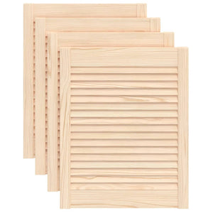 Ante a Lamelle 4 pz in Legno Massello di Pino 61,5x49,4 cm cod mxl 58669