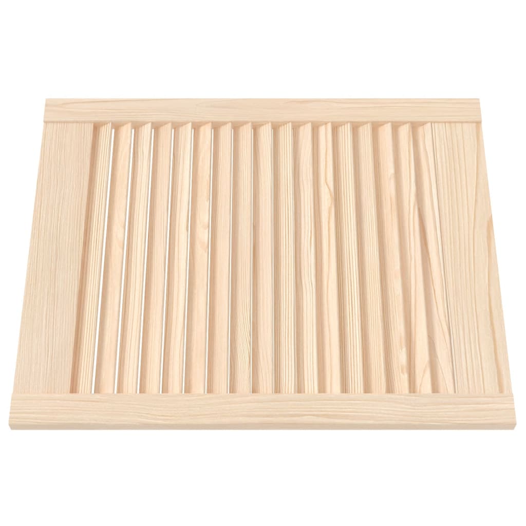 Ante a Lamelle 4 pz in Legno Massello di Pino 61,5x49,4 cm 151120