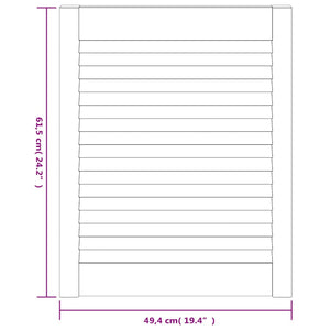 Ante a Lamelle 4 pz in Legno Massello di Pino 61,5x49,4 cm 151120