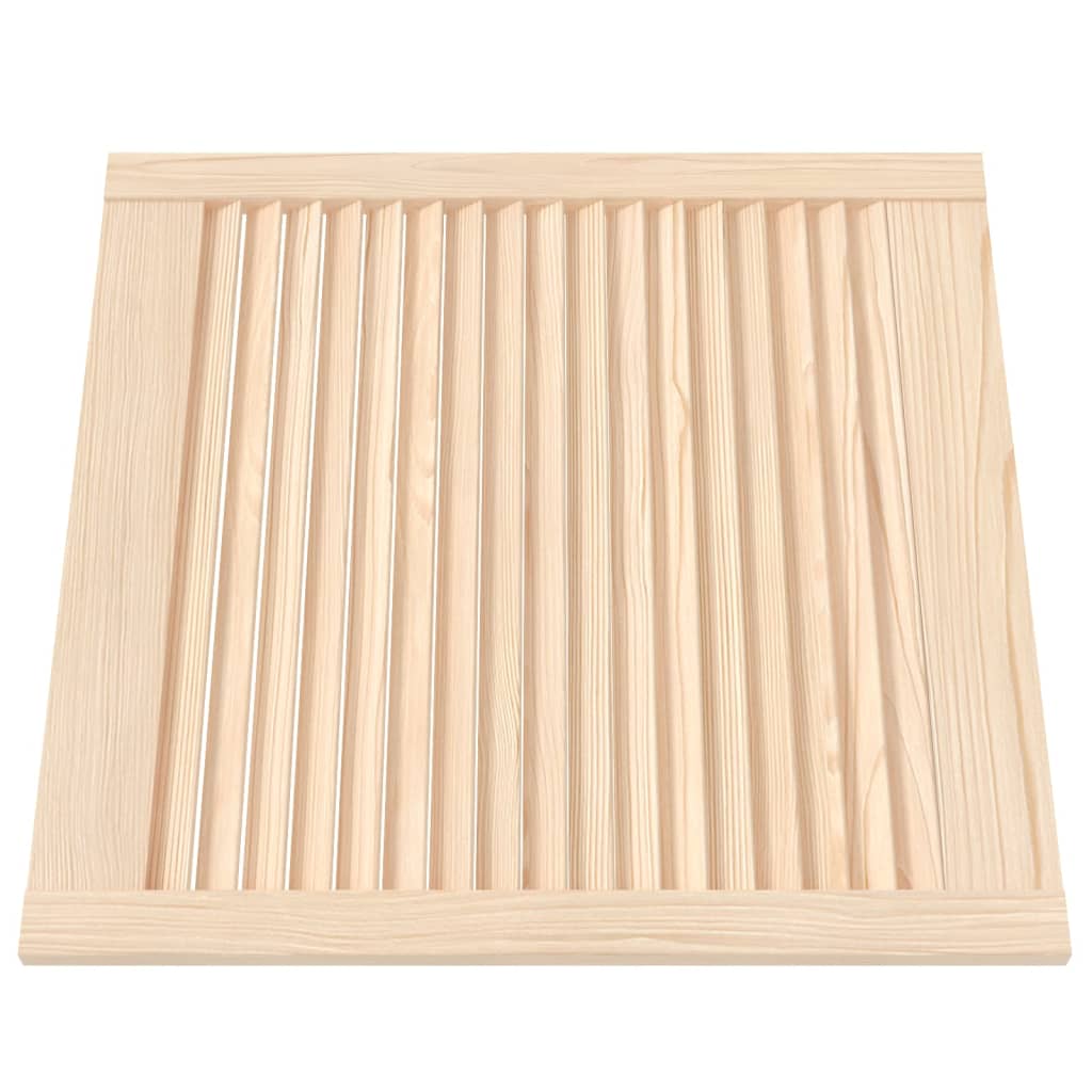 Ante a Lamelle 2 pz in Legno Massello di Pino 61,5x59,4 cm 151122