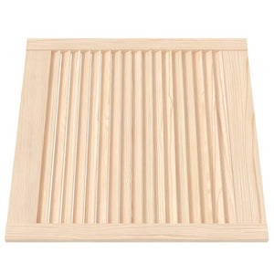 Ante a Lamelle 2 pz in Legno Massello di Pino 61,5x59,4 cm 151122