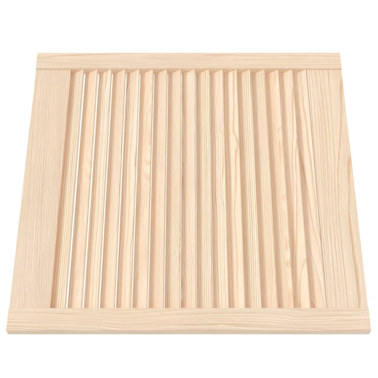 Ante a Lamelle 4 pz in Legno Massello di Pino 61,5x59,4 cm 151123