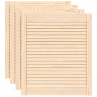 Ante a Lamelle 4 pz in Legno Massello di Pino 69x59,4 cm 151132