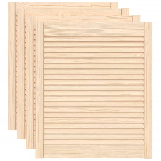 Ante a Lamelle 4 pz in Legno Massello di Pino 69x59,4 cm cod mxl 71826