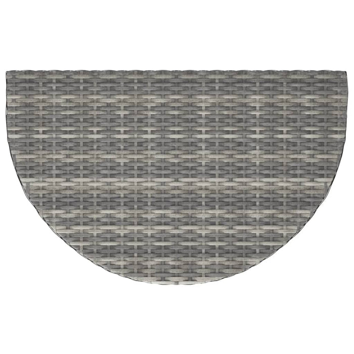 Tavolo da Giardino Grigio 80x50x75 cm in Polyrattan cod mxl 34089