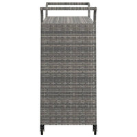 Carrello da Bar con Cassetto Grigio 100x45x97 cm in Polyrattan cod mxl 58095