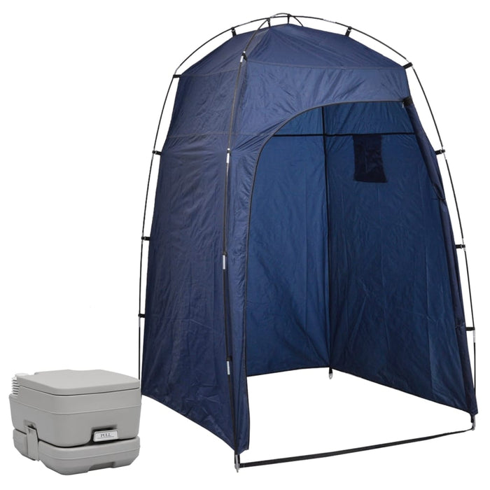 Toilette Portatile da Campeggio con Tenda 10+10 L  cod mxl 51252