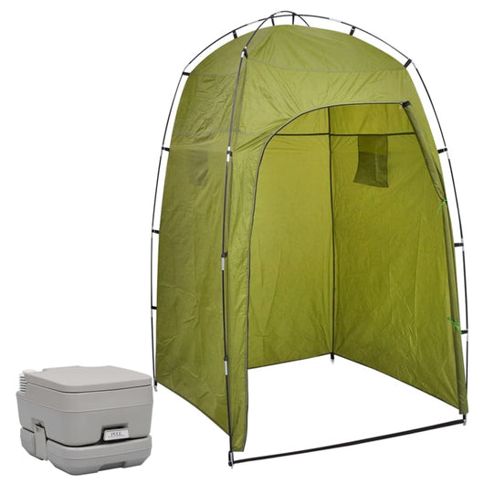 Toilette Portatile da Campeggio con Tenda 10+10 L  cod mxl 53261