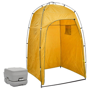 Toilette Portatile da Campeggio con Tenda 10+10 L 3081891