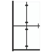 Parete per Doccia Walk-in Pieghevole in Vetro ESG 90x190 cm cod mxl 51406