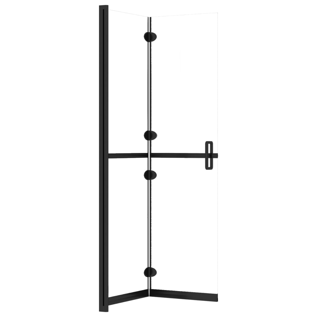 Parete per Doccia Walk-in Pieghevole in Vetro ESG 90x190 cm cod mxl 51406