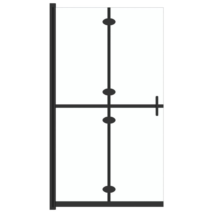 Parete per Doccia Walk-in Pieghevole in Vetro ESG 110x190 cm 151184