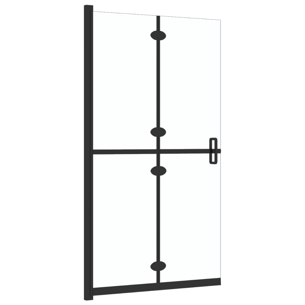 Parete per Doccia Walk-in Pieghevole in Vetro ESG 110x190 cm 151184