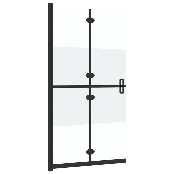 Parete per Doccia Walk-in Pieghevole in Vetro ESG 70x190 cm 151186