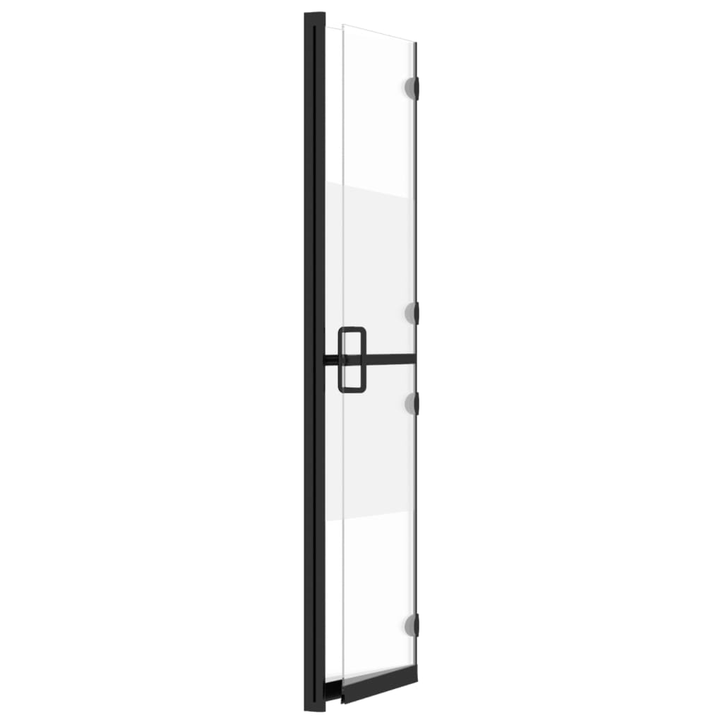 Parete per Doccia Walk-in Pieghevole in Vetro ESG 70x190 cm 151186