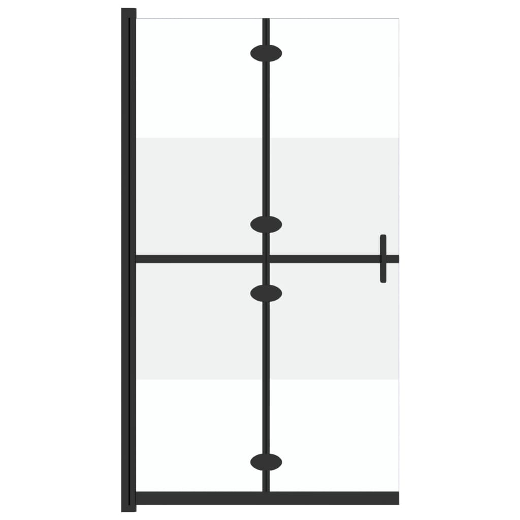 Parete per Doccia Walk-in Pieghevole in Vetro ESG 80x190 cm cod mxl 51568