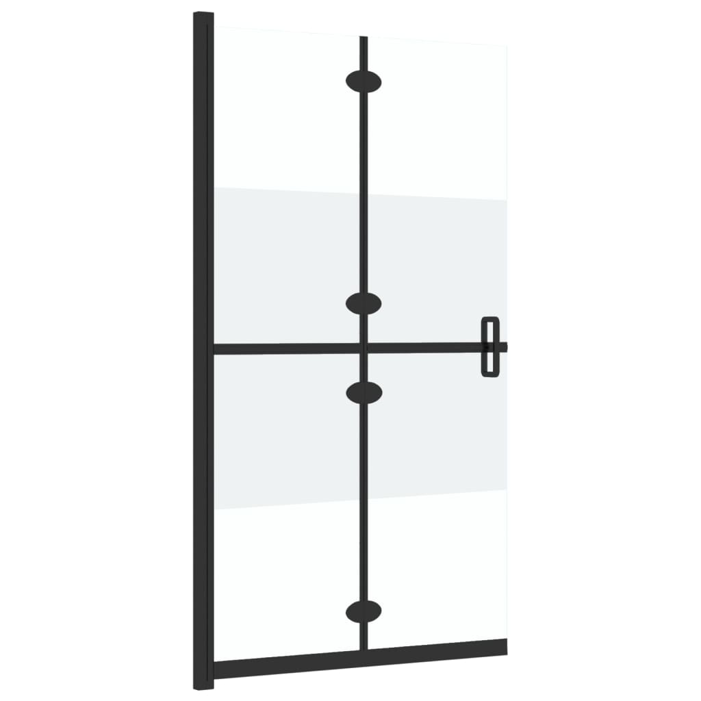 Parete per Doccia Walk-in Pieghevole in Vetro ESG 80x190 cm cod mxl 51568