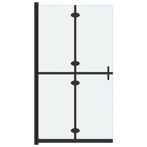 Parete per Doccia Walk-in Pieghevole in Vetro ESG 90x190 cm cod mxl 45287