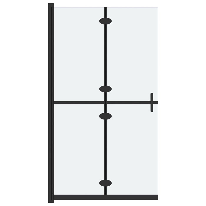 Parete per Doccia Walk-in Pieghevole in Vetro ESG 90x190 cm cod mxl 45287