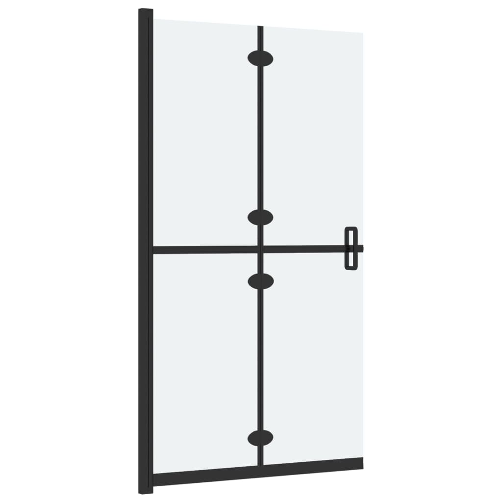 Parete per Doccia Walk-in Pieghevole in Vetro ESG 90x190 cm cod mxl 45287