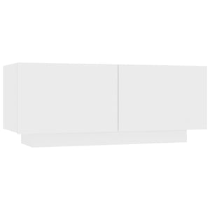 Comodino Bianco 100x35x40 cm in Legno Multistrato cod mxl 31269