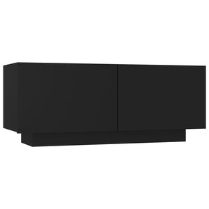 Comodino Nero 100x35x40 cm in Truciolato 3082766