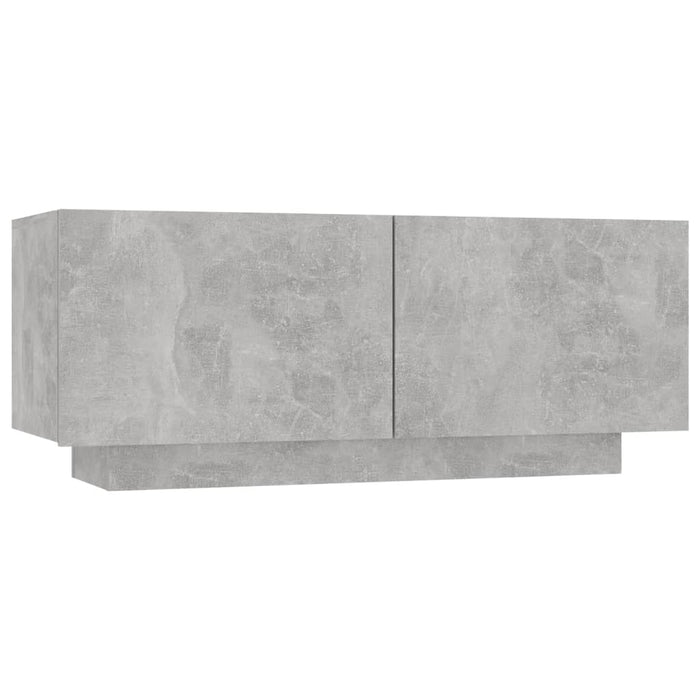 Comodino Grigio Cemento 100x35x40 cm in Truciolato 3082769