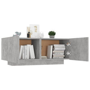 Comodino Grigio Cemento 100x35x40 cm in Truciolato 3082769