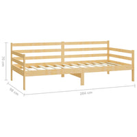 Dormeuse in Legno Massello di Pino 90x200 cm cod mxl 47417