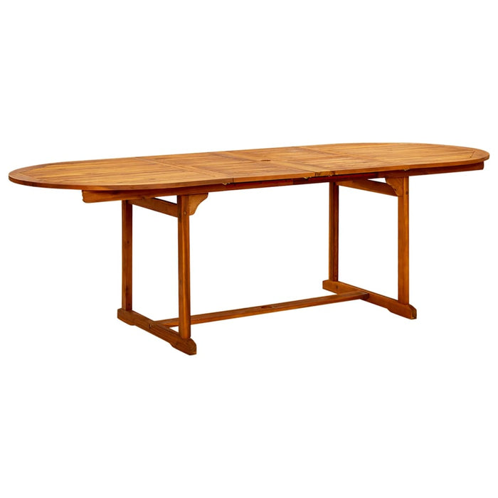 Tavolo da Pranzo per Esterni (160-240)x100x75cm Massello Acacia 316565