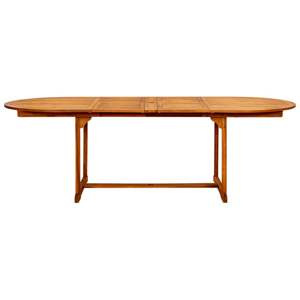 Tavolo da Pranzo per Esterni (160-240)x100x75cm Massello Acacia 316565