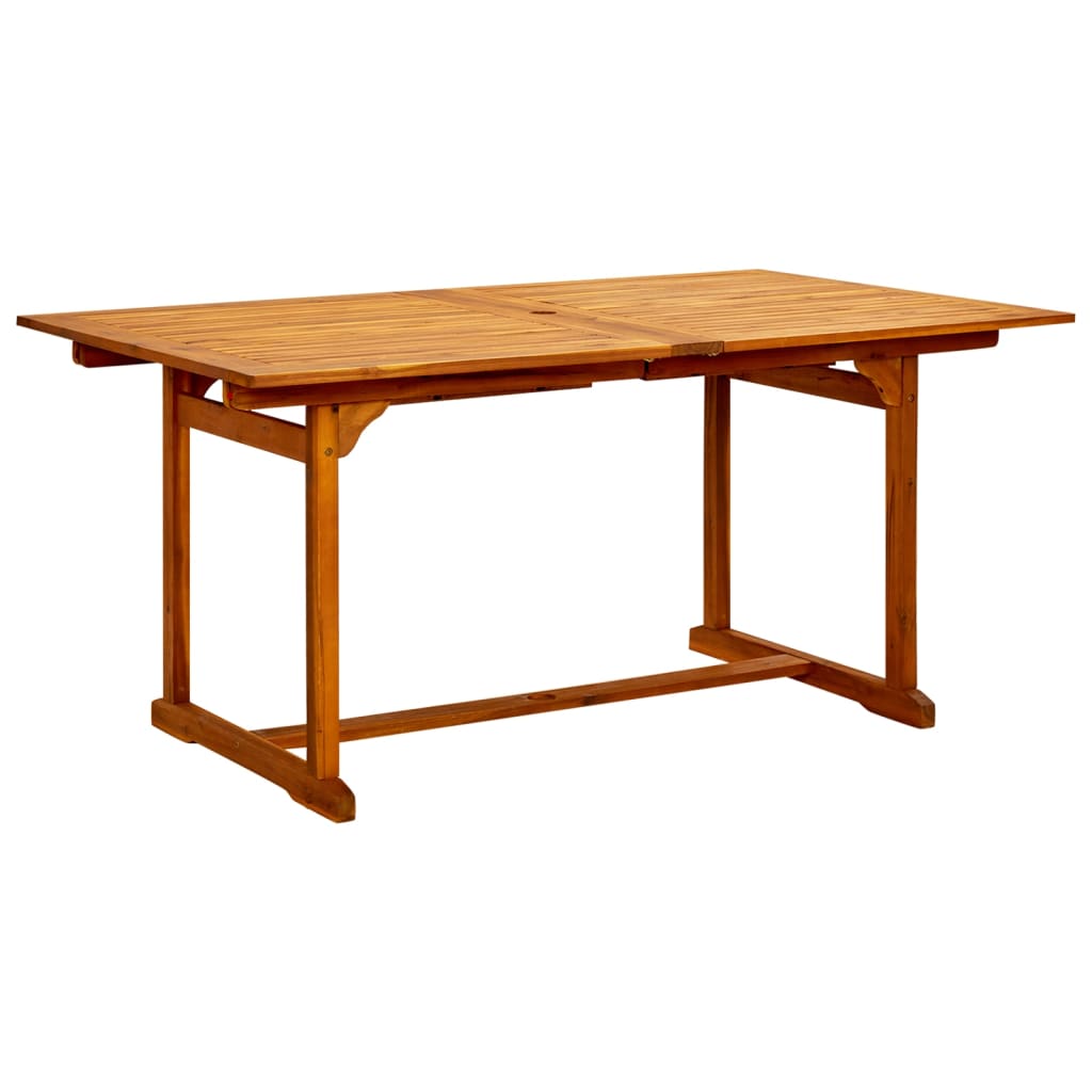 Tavolo da Pranzo per Esterni (160-240)x100x75cm Massello Acacia