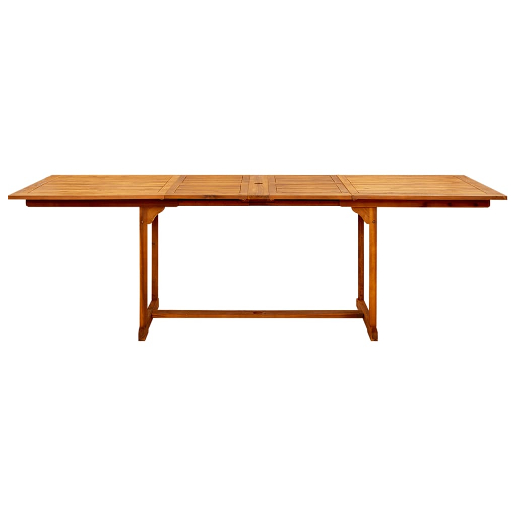 Tavolo da Pranzo per Esterni (160-240)x100x75cm Massello Acacia