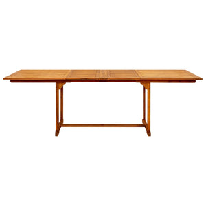 Tavolo da Pranzo per Esterni (160-240)x100x75cm Massello Acacia