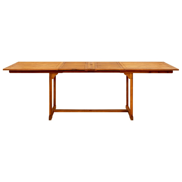 Tavolo da Pranzo per Esterni (160-240)x100x75cm Massello Acacia