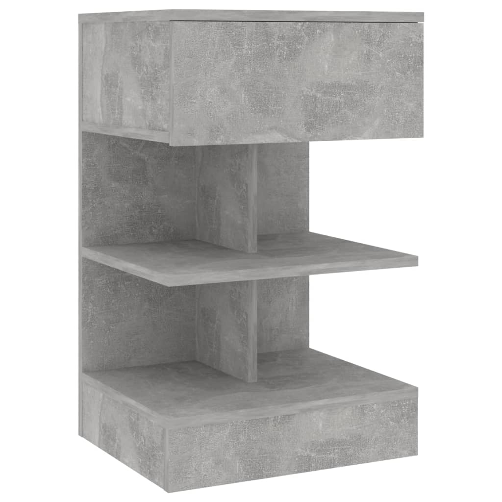 Comodini 2 pz Grigio Cemento 40x35x65 cm 808657