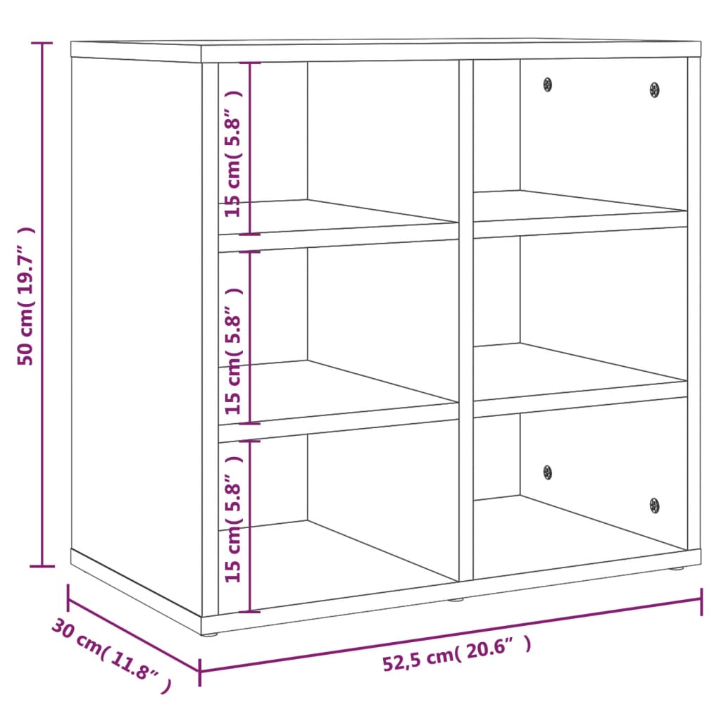 Scarpiera Bianca 52,5x30x50 cm cod mxl 41354