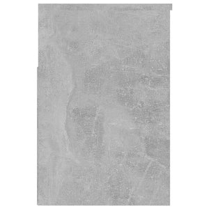 Panca Portascarpe Grigio Cemento 60x30x45 cm in Truciolato 808742