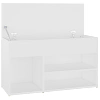 Panca Portascarpe Bianco 103x30x54,5 cm in Truciolato cod mxl 54251