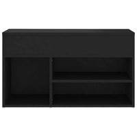 Panca Portascarpe Nera 80x30x45 cm in Truciolato cod mxl 50186