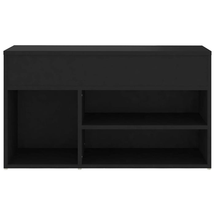 Panca Portascarpe Nera 80x30x45 cm in Truciolato cod mxl 50186