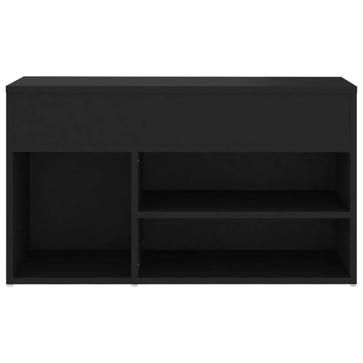 Panca Portascarpe Nera 80x30x45 cm in Truciolato cod mxl 50186