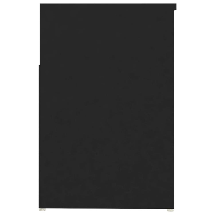 Panca Portascarpe Nera 80x30x45 cm in Truciolato cod mxl 50186