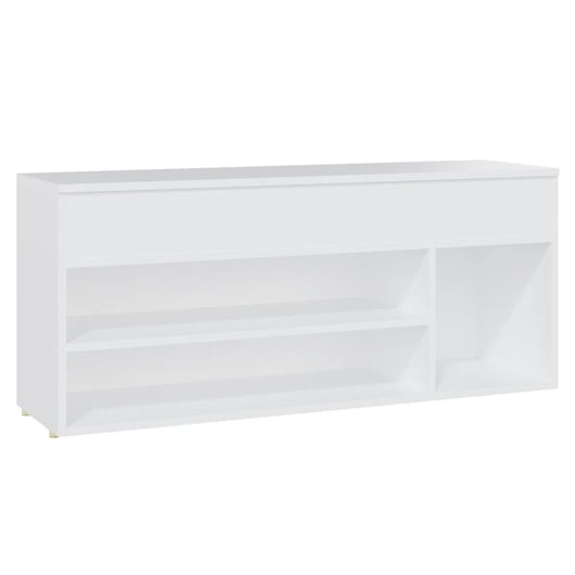 Panca Portascarpe Bianco 105x30x45 cm in Truciolato cod mxl 70848