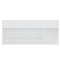 Panca Portascarpe Bianco 105x30x45 cm in Truciolato cod mxl 70848